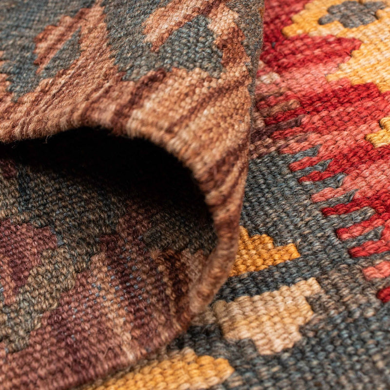 Kelim Carpet - orientalisk matta - 195 x 145 cm - flerfärgad