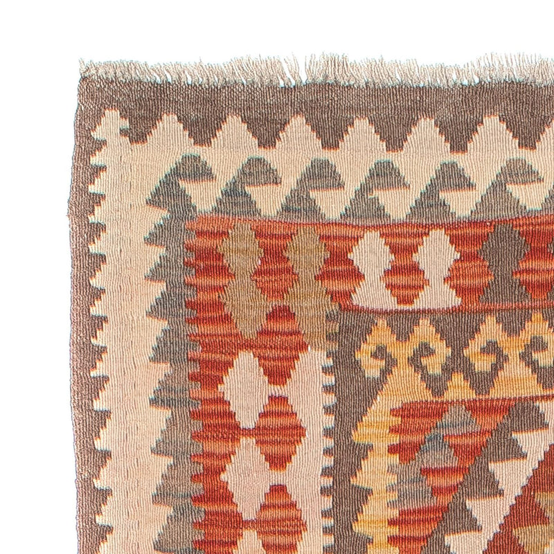 Runner Kelim Carpet - Splash - 310 x 97 cm - rost