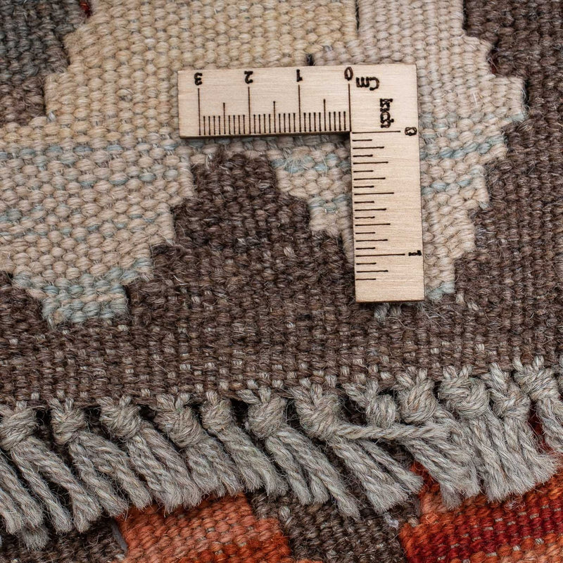 Runner Kelim Carpet - Splash - 310 x 97 cm - rost