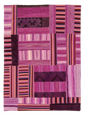 Patchwork-matta - 298 x 155 cm - lila