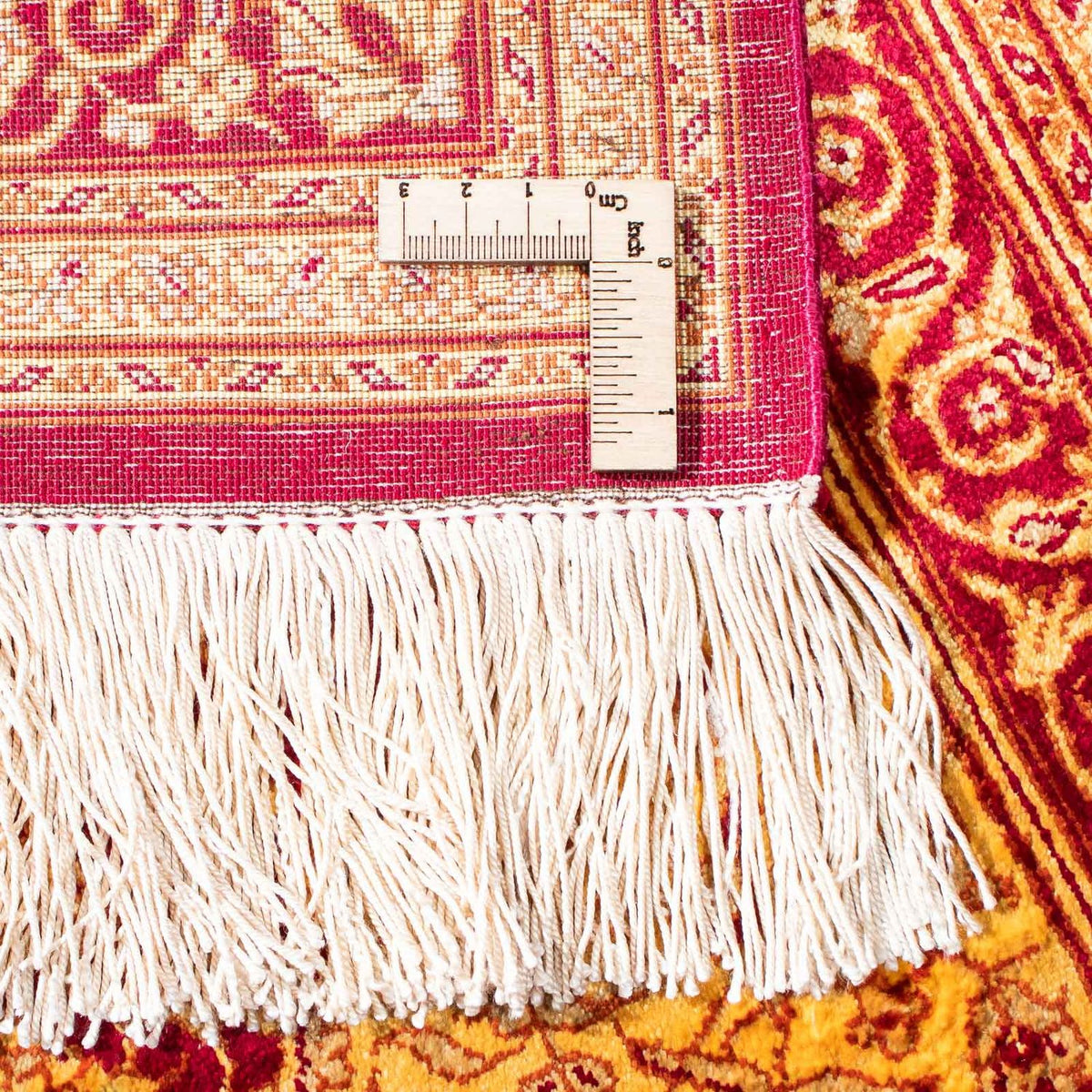 Persisk matta - Ghom - 147 x 102 cm - mörkröd