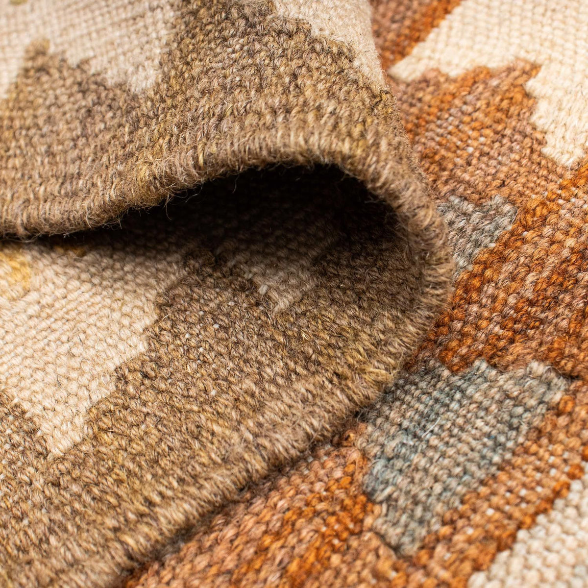 Runner Kelim Carpet - orientalisk matta - 200 x 92 cm - ljusbrun