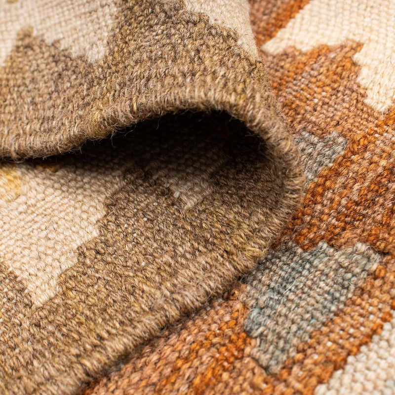 Runner Kelim Carpet - orientalisk matta - 200 x 92 cm - ljusbrun