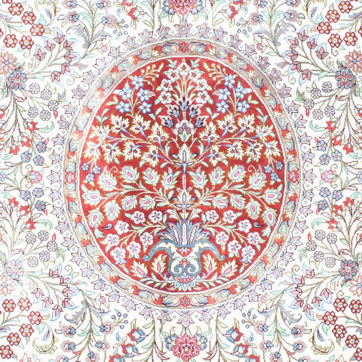 Persisk matta - Ghom - 159 x 102 cm - röd