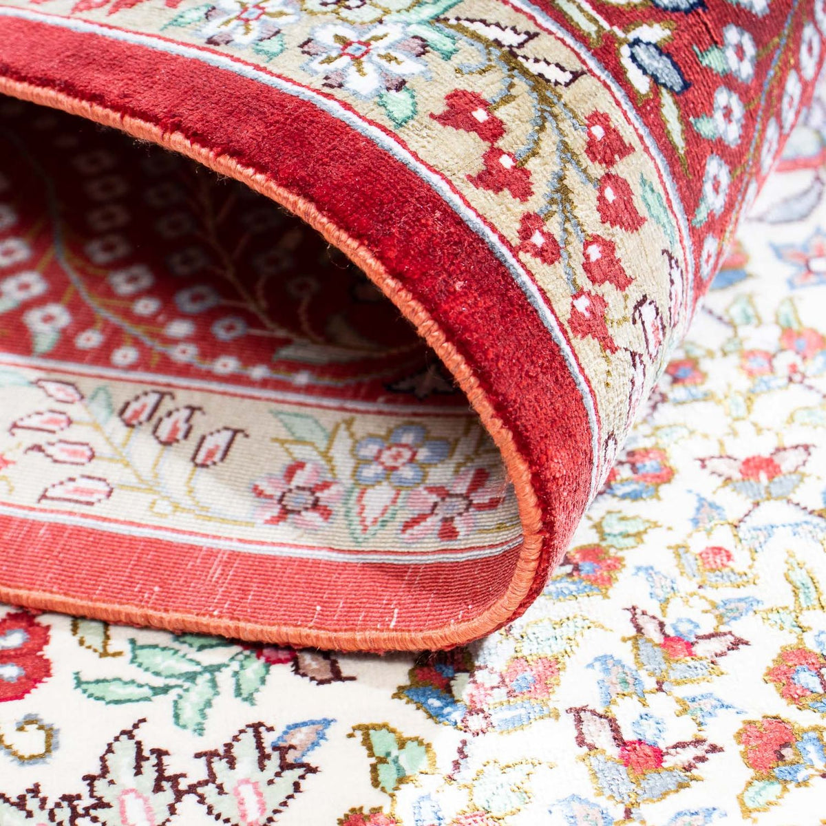 Persisk matta - Ghom - 159 x 102 cm - röd