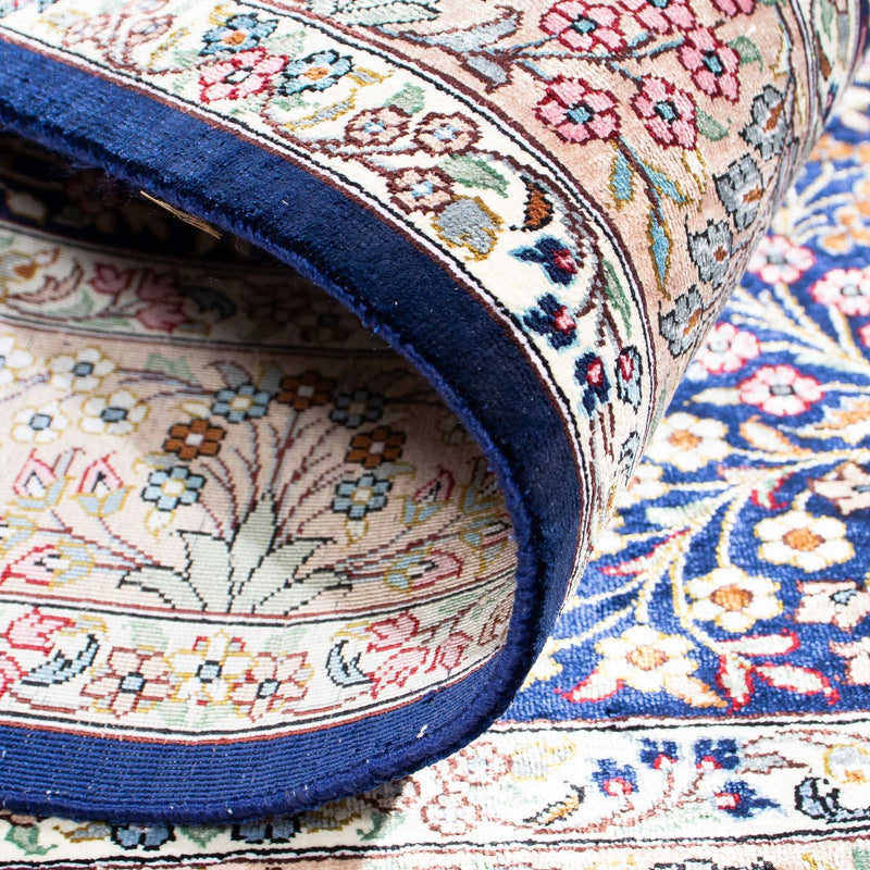 Persisk matta - Ghom - 119 x 82 cm - mörkblå