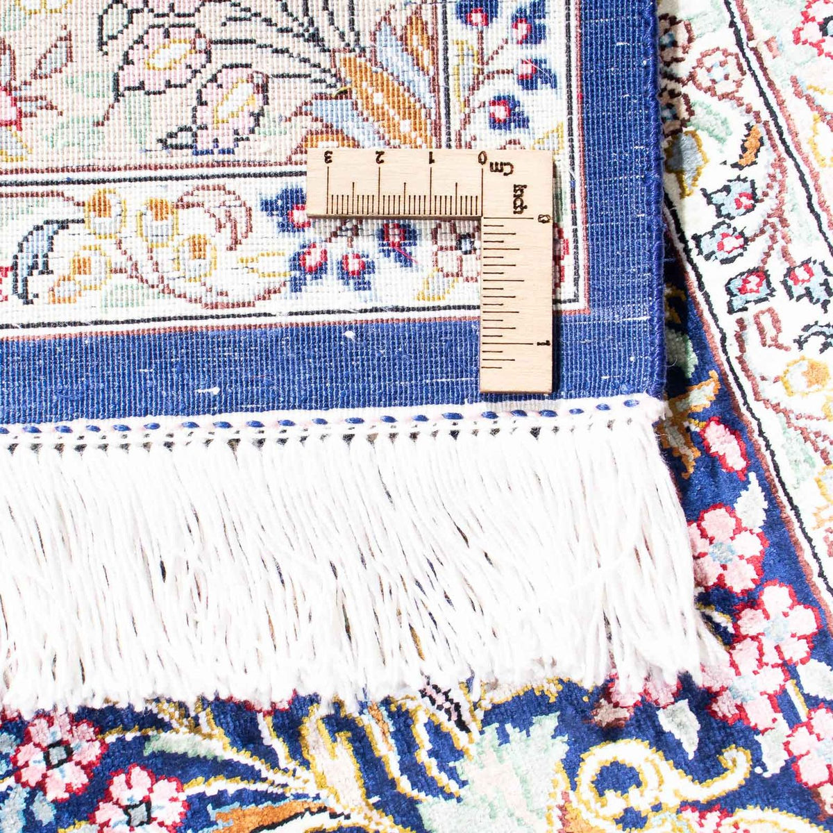 Persisk matta - Ghom - 119 x 82 cm - mörkblå