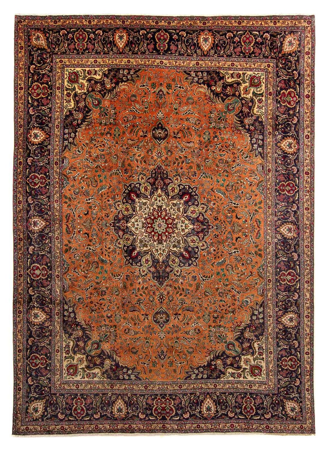 Persisk matta - Tabriz - 405 x 308 cm - rost