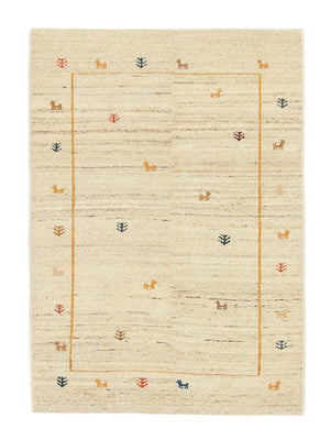 Gabbeh-matta - persisk - 143 x 97 cm - beige