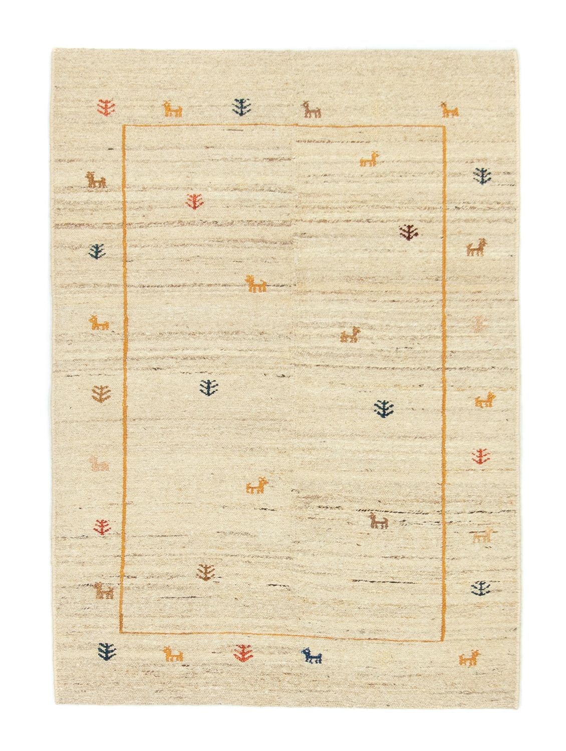 Gabbeh-matta - persisk - 143 x 97 cm - beige