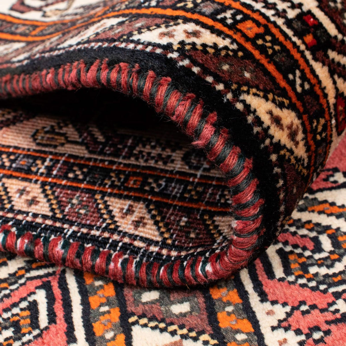 Runner Persisk matta - Nomadic - 393 x 115 cm - ljusröd