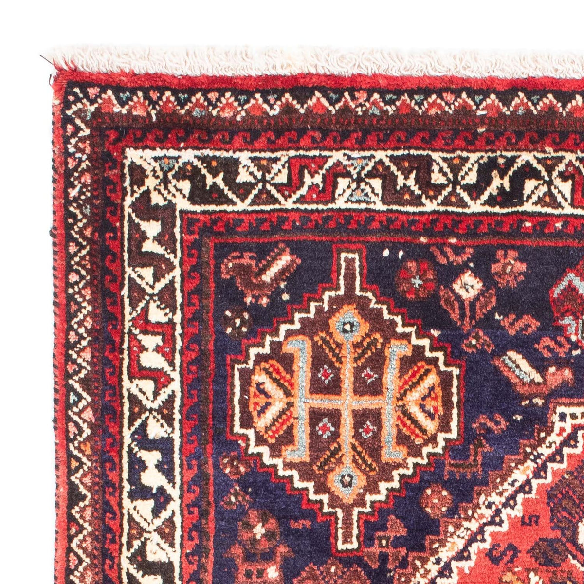 Persisk matta - Nomadic - 164 x 118 cm - mörkblå