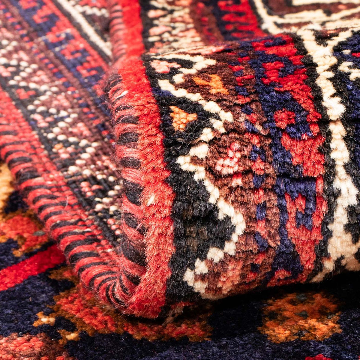 Persisk matta - Nomadic - 164 x 118 cm - mörkblå