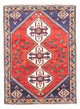 Persisk matta - Nomadic - 145 x 110 cm - mörkröd
