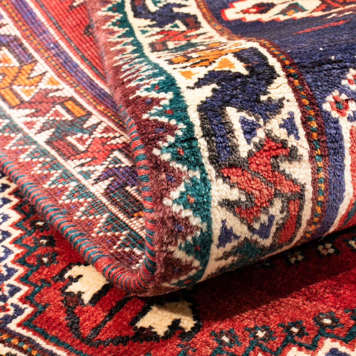 Persisk matta - Nomadic - 145 x 110 cm - mörkröd