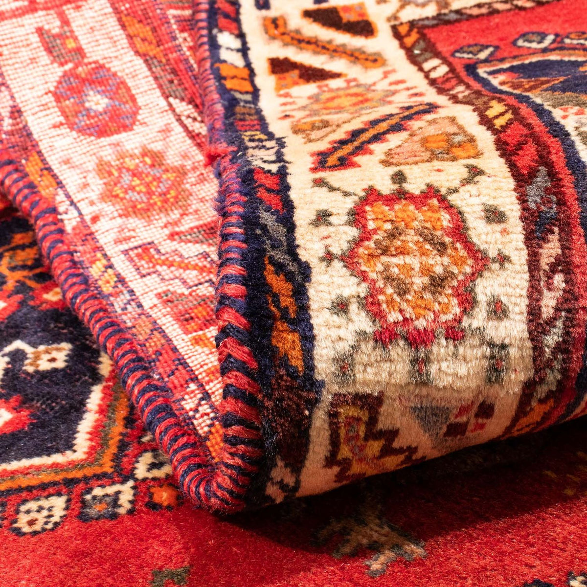 Persisk matta - Nomadic - 182 x 112 cm - mörkröd