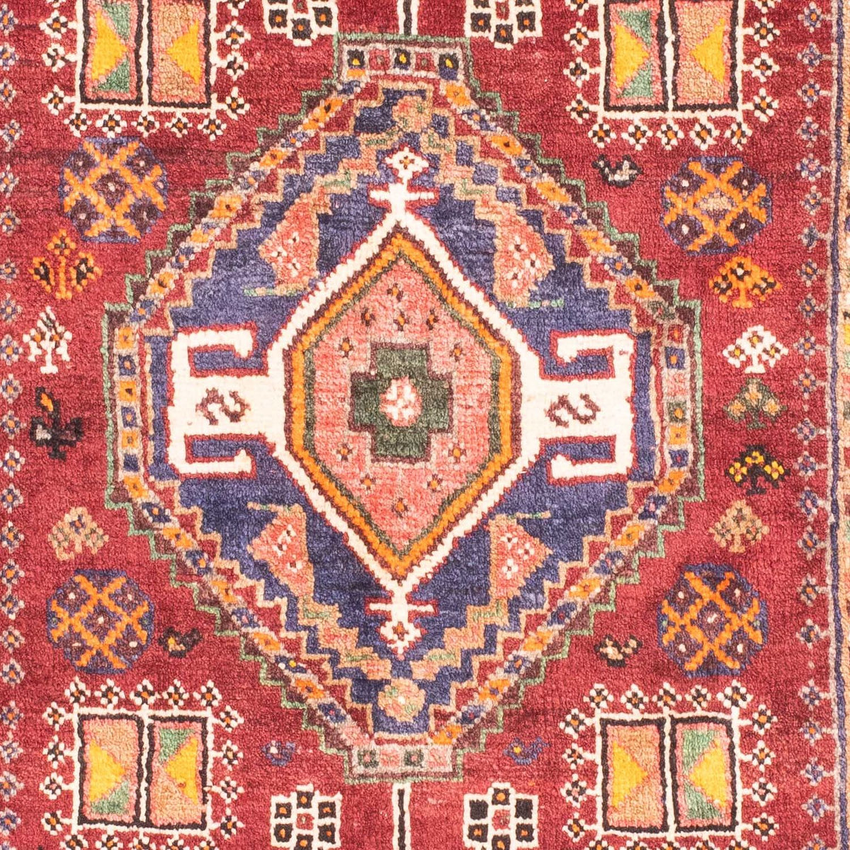 Persisk matta - Nomadic - 150 x 105 cm - mörkröd