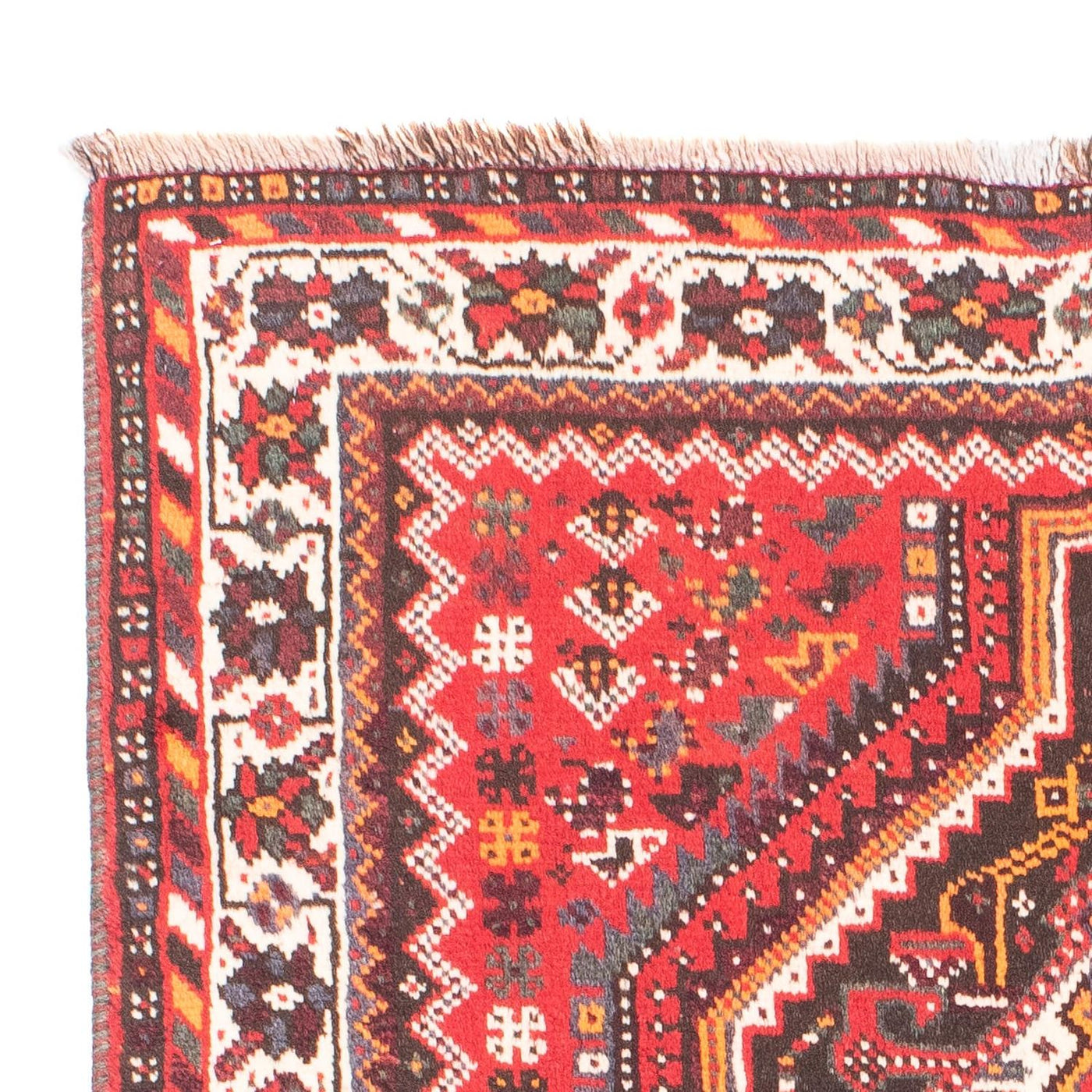 Persisk matta - Nomadic - 158 x 110 cm - mörkröd