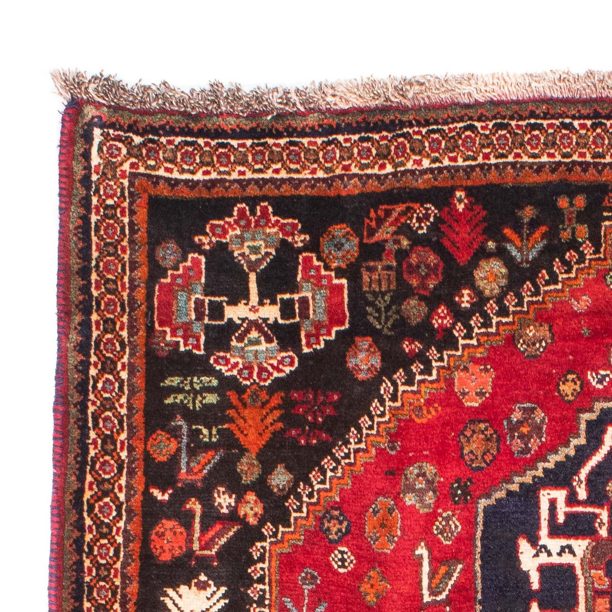 Persisk matta - Nomadic - 174 x 124 cm - mörkröd