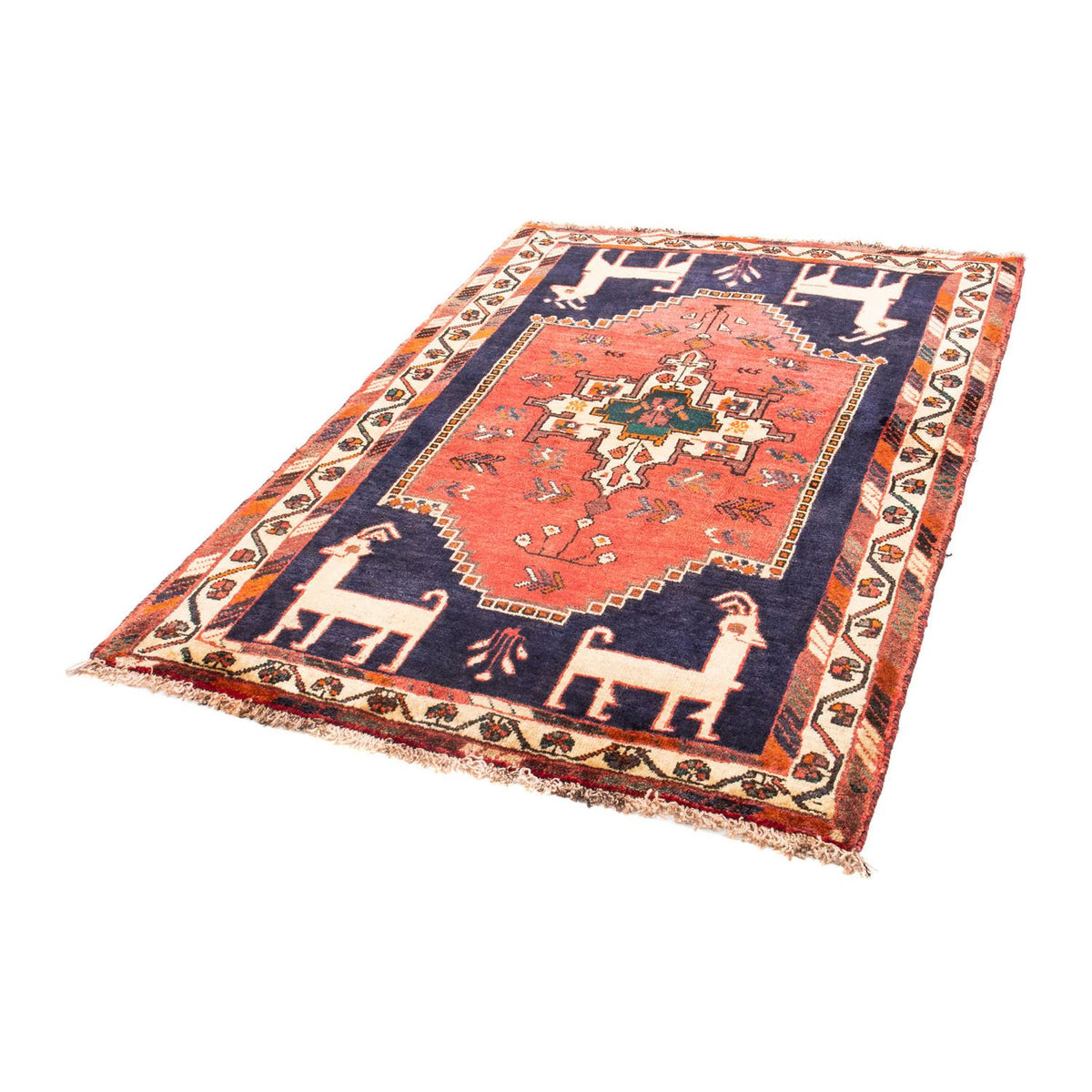 Persisk matta - Nomadic - 165 x 120 cm - mörkblå