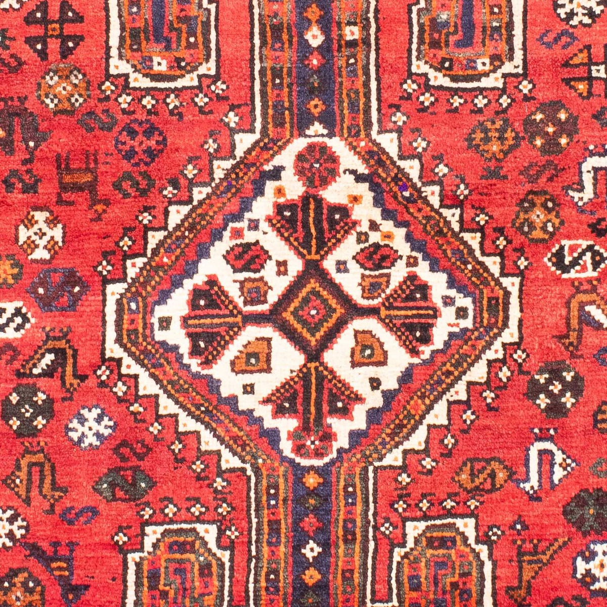 Persisk matta - Nomadic - 160 x 110 cm - mörkröd