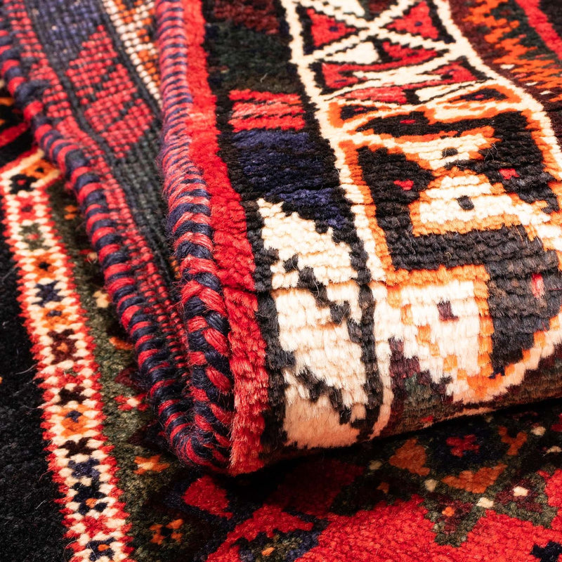 Persisk matta - Nomadic - 160 x 110 cm - mörkröd