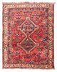 Persisk matta - Nomadic - 140 x 115 cm - mörkröd