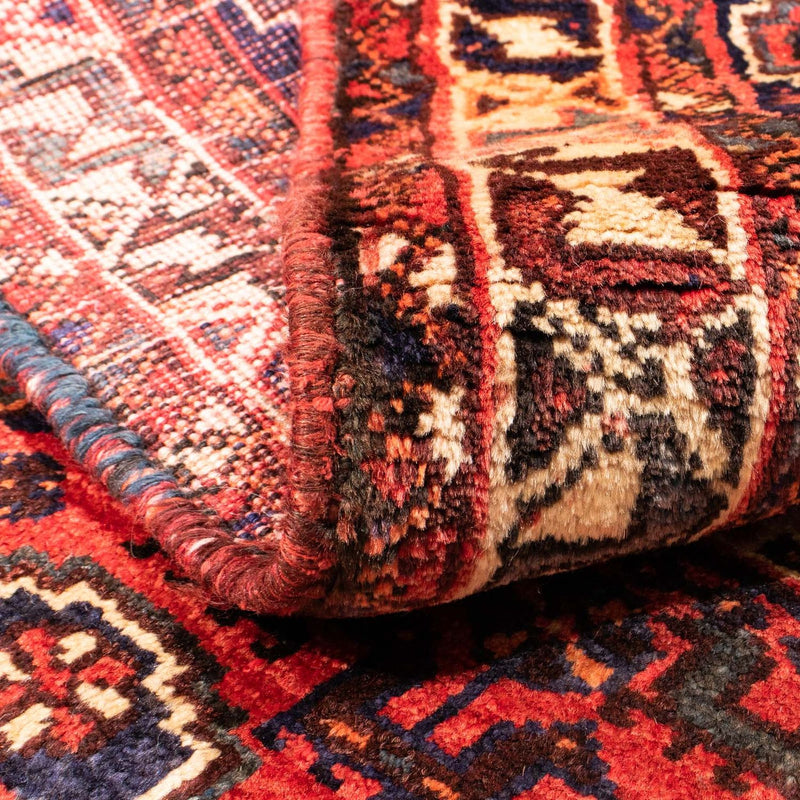 Persisk matta - Nomadic - 140 x 115 cm - mörkröd