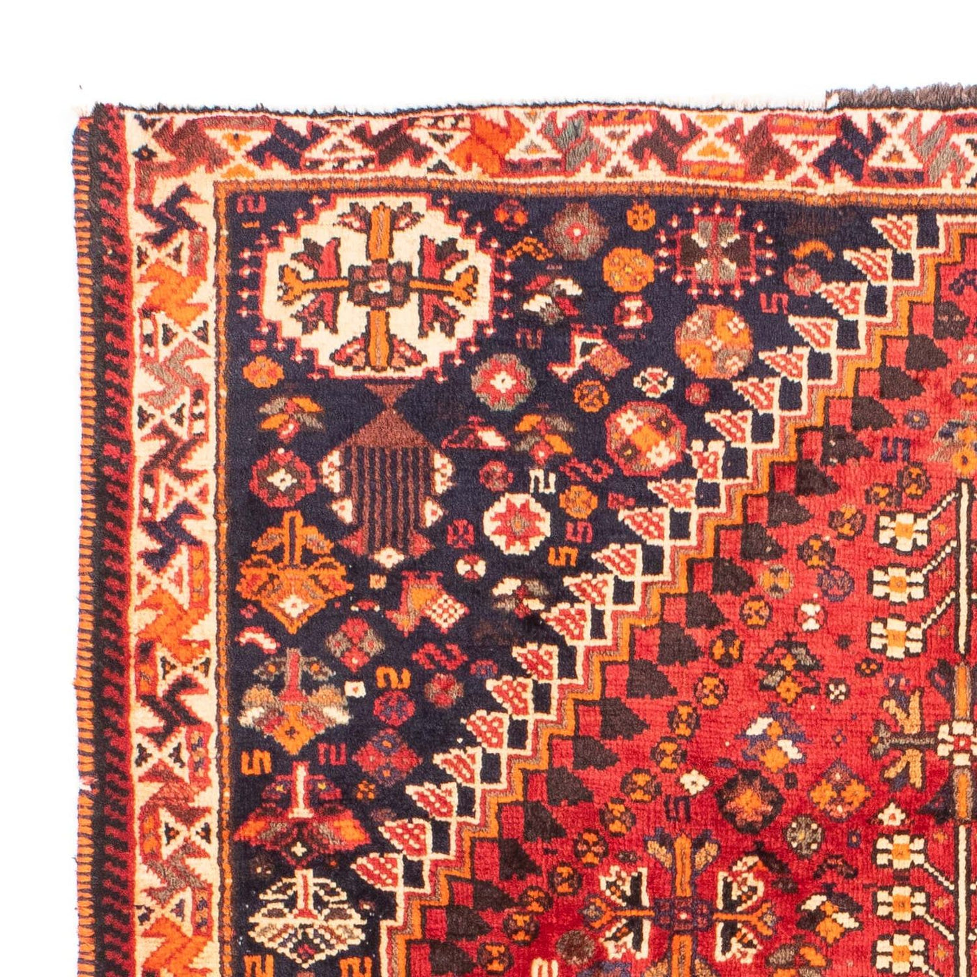 Persisk matta - Nomadic - 165 x 115 cm - mörkröd