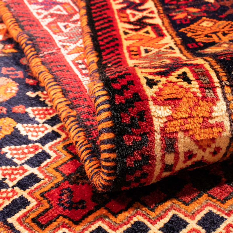 Persisk matta - Nomadic - 165 x 115 cm - mörkröd