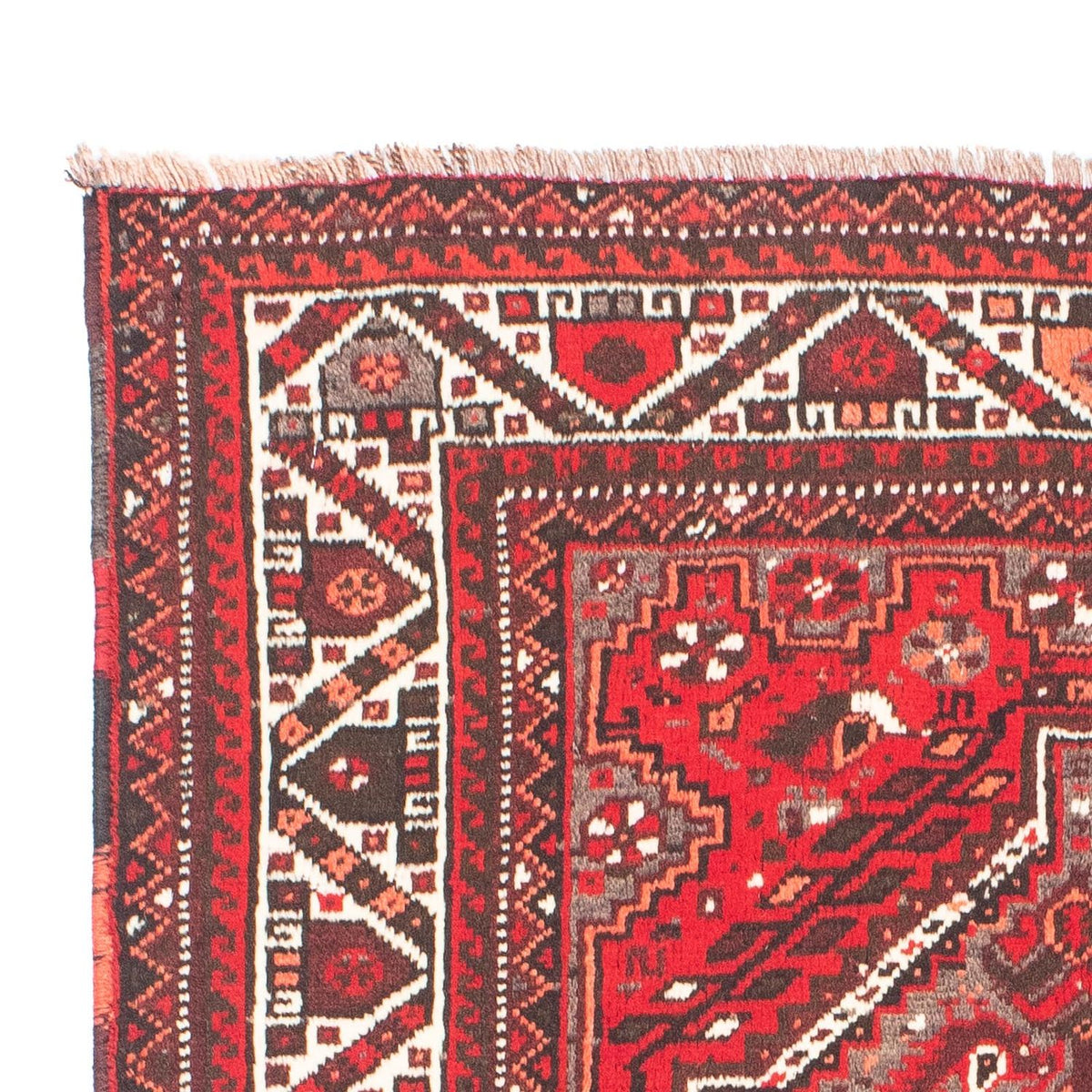 Persisk matta - Nomadic - 165 x 110 cm - mörkröd