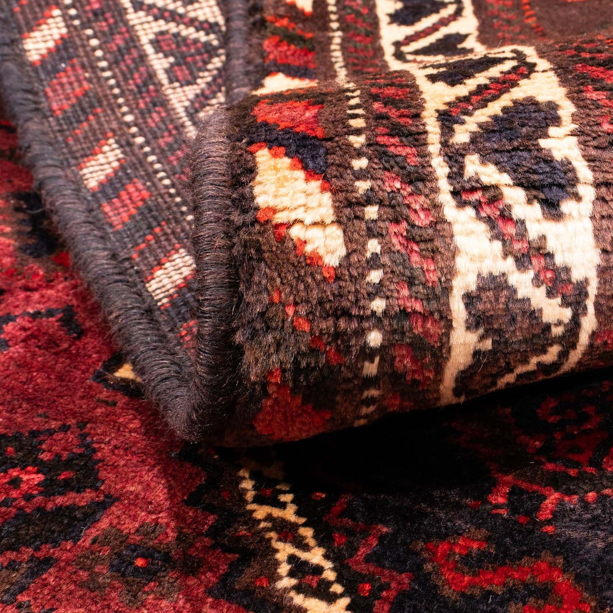 Persisk matta - Nomadic - 160 x 112 cm - röd