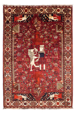 Persisk matta - Nomadic - 220 x 145 cm - mörkröd