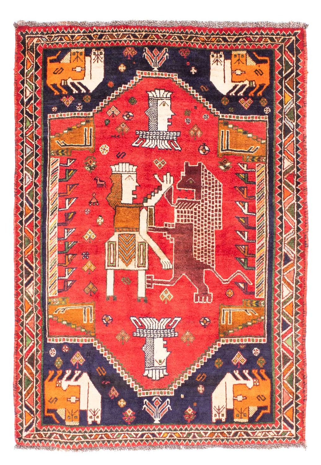 Persisk matta - Nomadic - 172 x 130 cm - röd