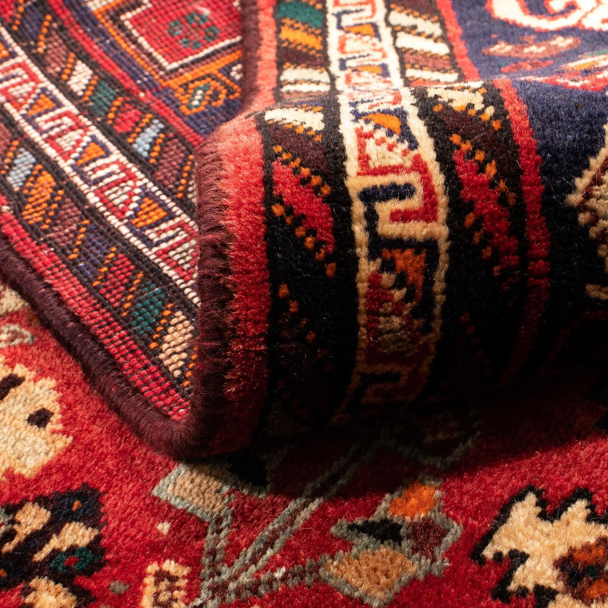 Persisk matta - Nomadic - 185 x 138 cm - mörkröd