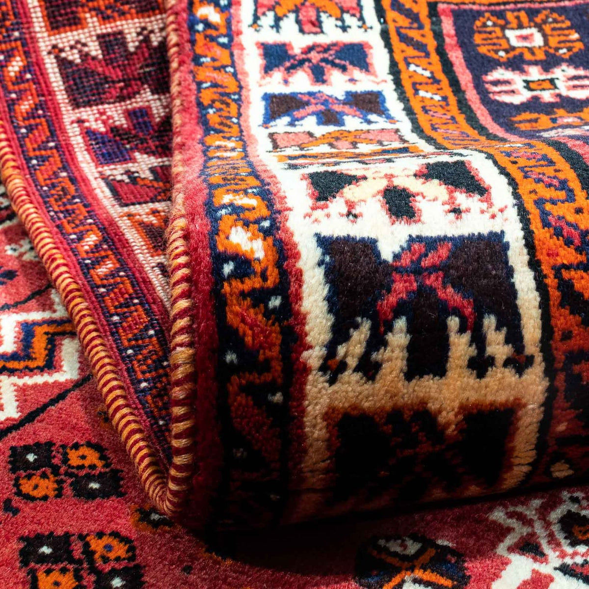 Persisk matta - Nomadic - 240 x 170 cm - mörkröd