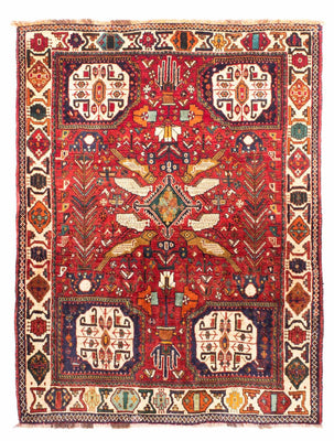 Persisk matta - Nomadic - 170 x 130 cm - mörkröd