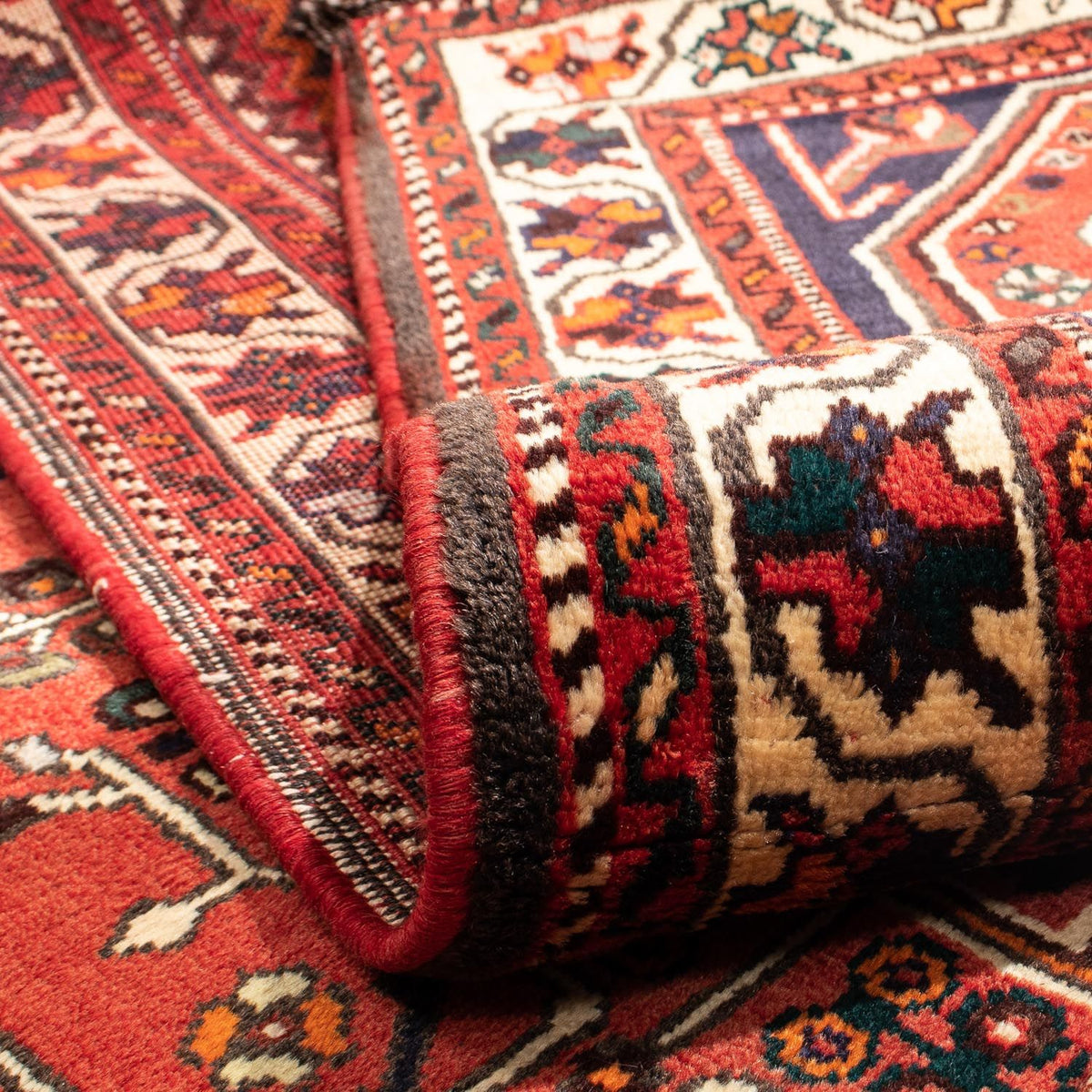 Persisk matta - Nomadic - 290 x 208 cm - mörkröd