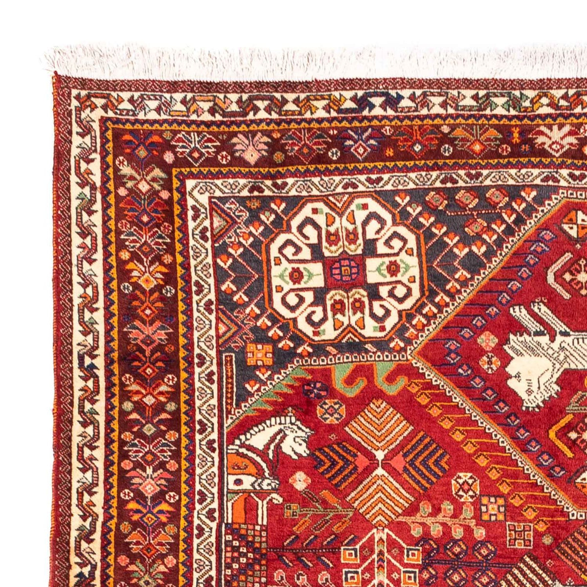 Persisk matta - Nomadic - 258 x 165 cm - mörkröd