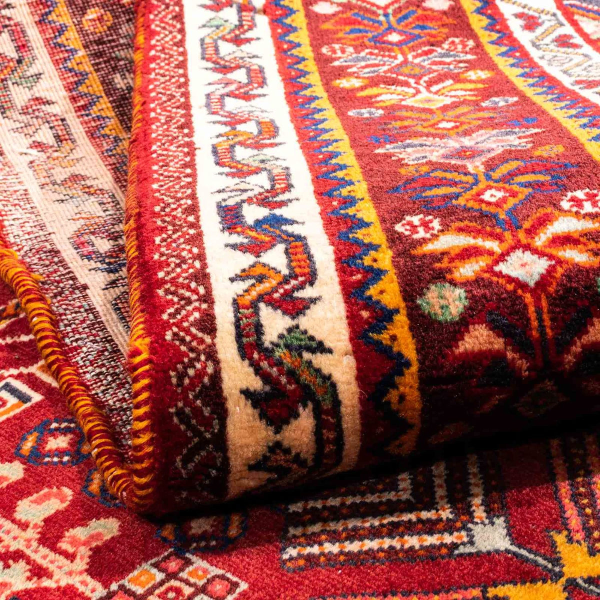 Persisk matta - Nomadic - 258 x 165 cm - mörkröd