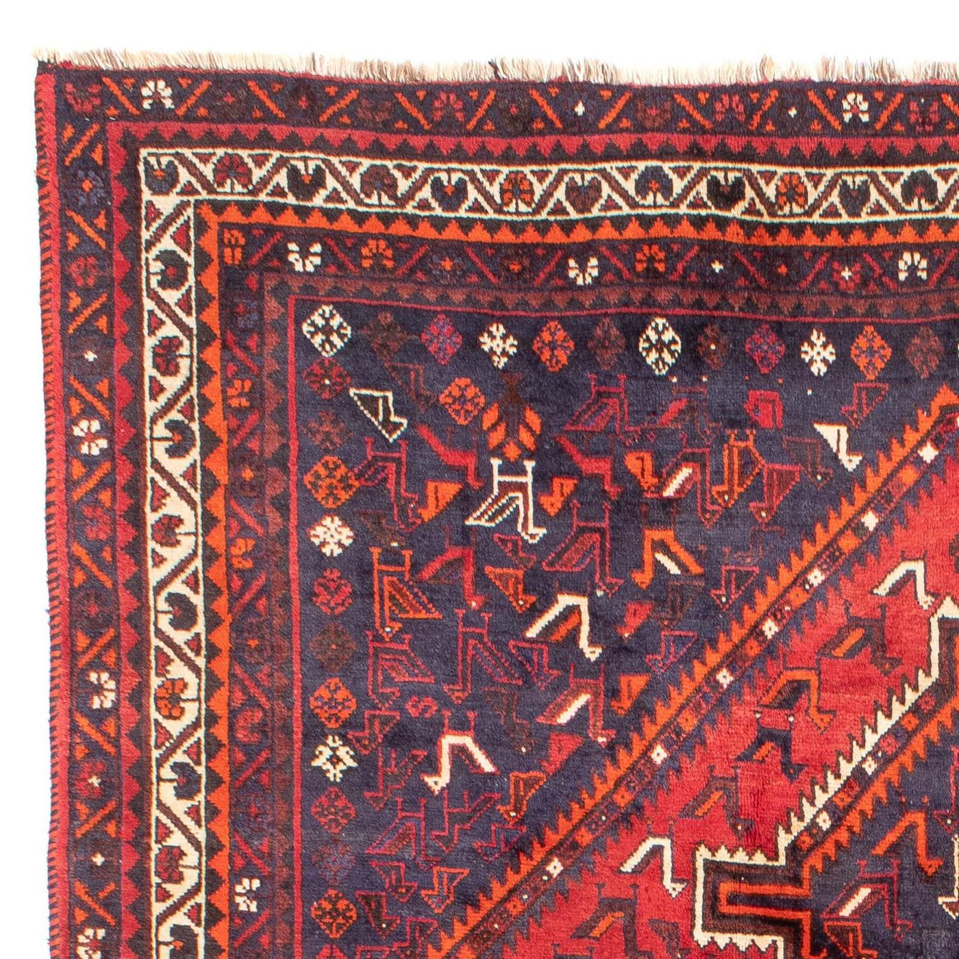 Persisk matta - Nomadic - 300 x 215 cm - mörkröd