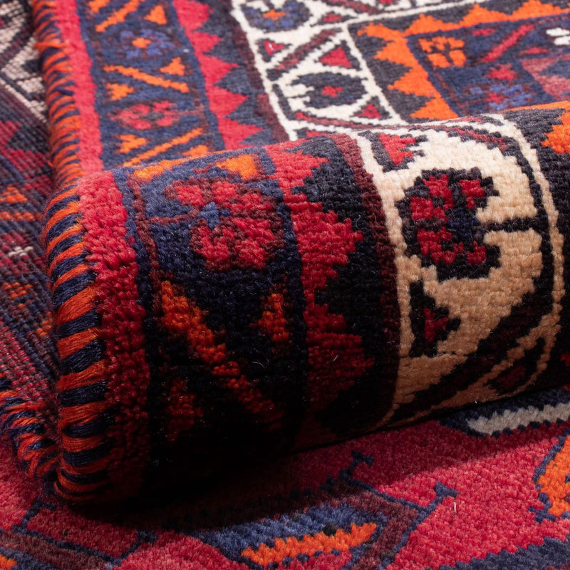 Persisk matta - Nomadic - 300 x 215 cm - mörkröd