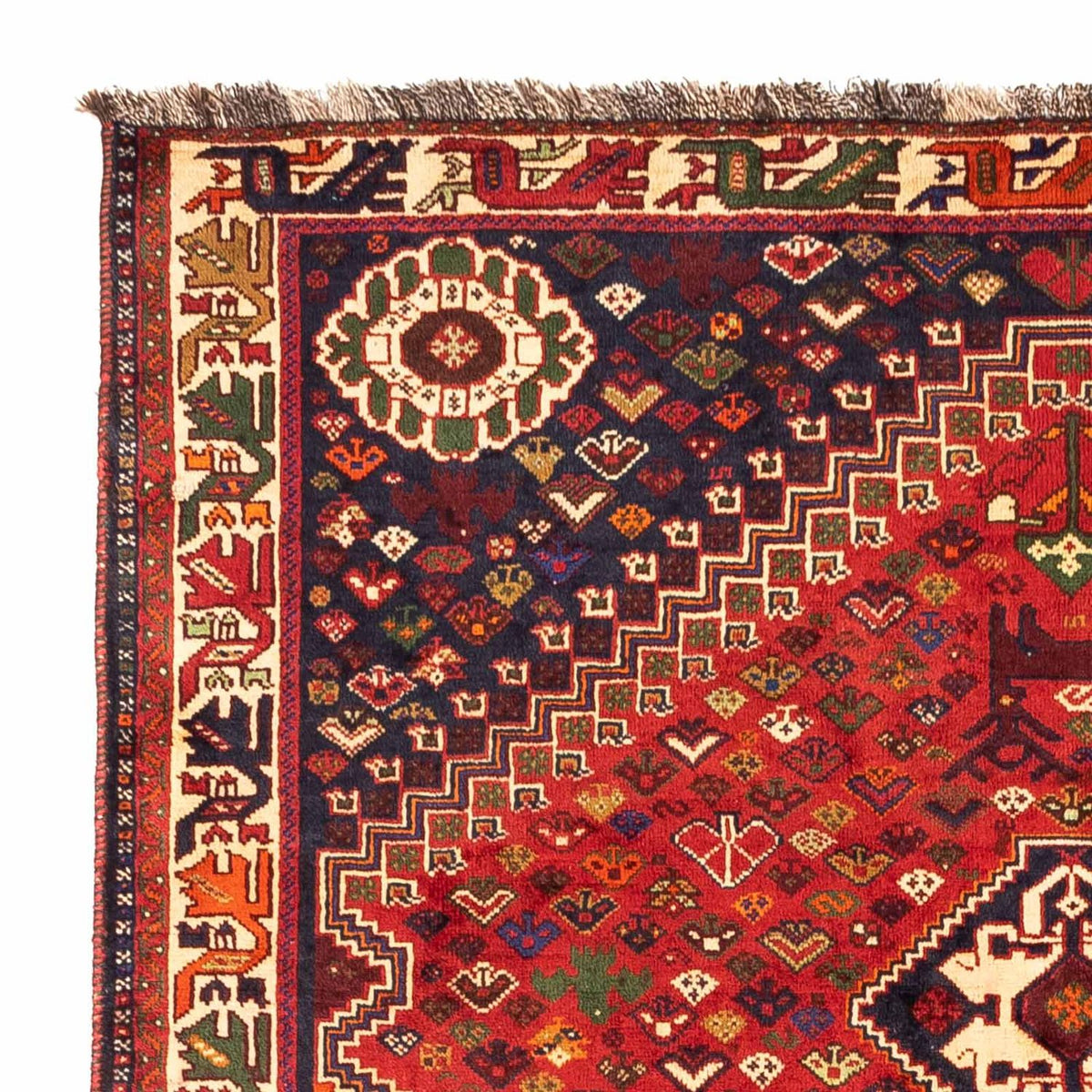 Persisk matta - Nomadic - 270 x 170 cm - mörkröd