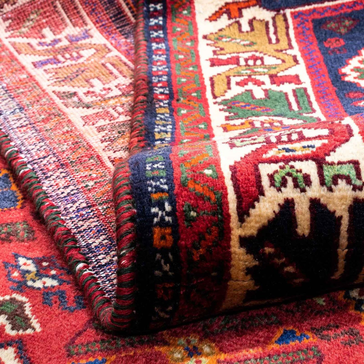 Persisk matta - Nomadic - 270 x 170 cm - mörkröd