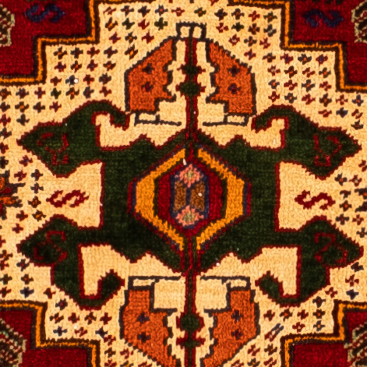 Persisk matta - Nomadic - 295 x 210 cm - mörkröd