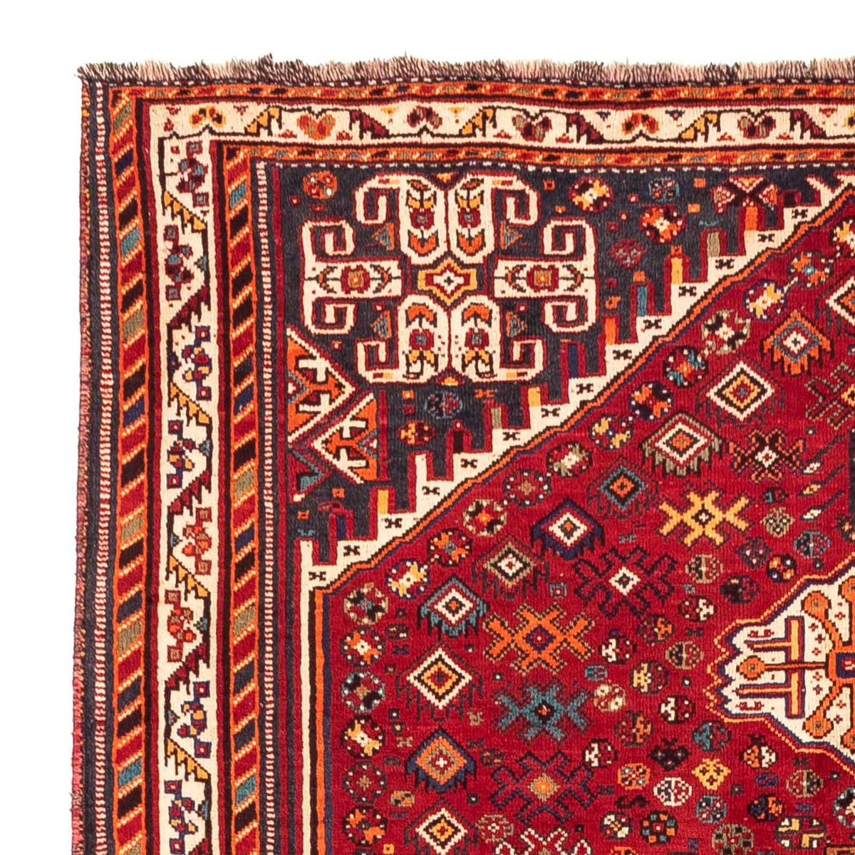 Persisk matta - Nomadic - 260 x 165 cm - mörkröd