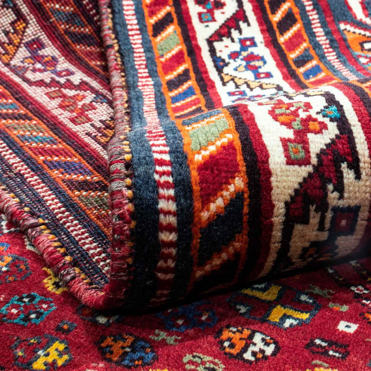 Persisk matta - Nomadic - 260 x 165 cm - mörkröd