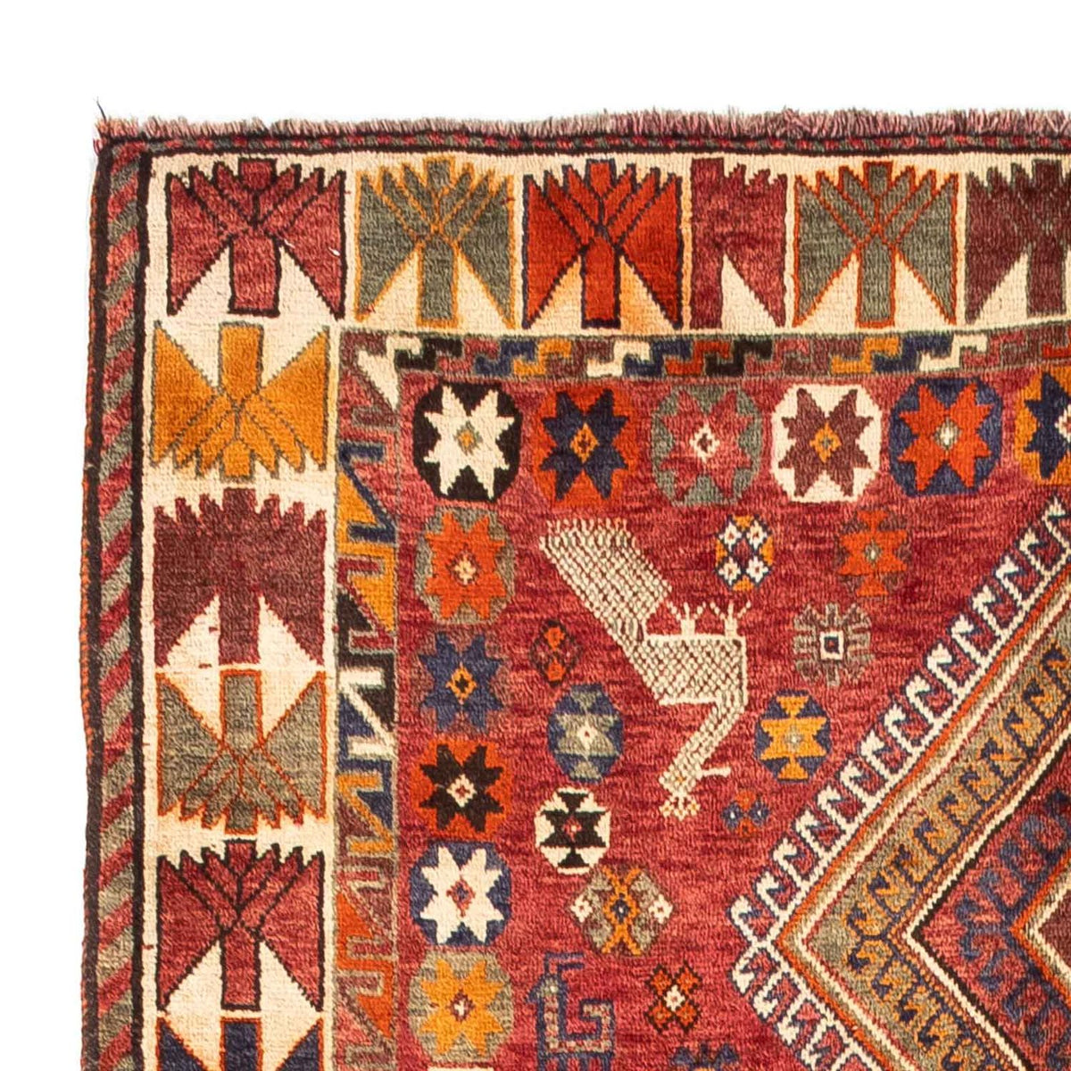 Persisk matta - Nomadic - 260 x 155 cm - mörkröd