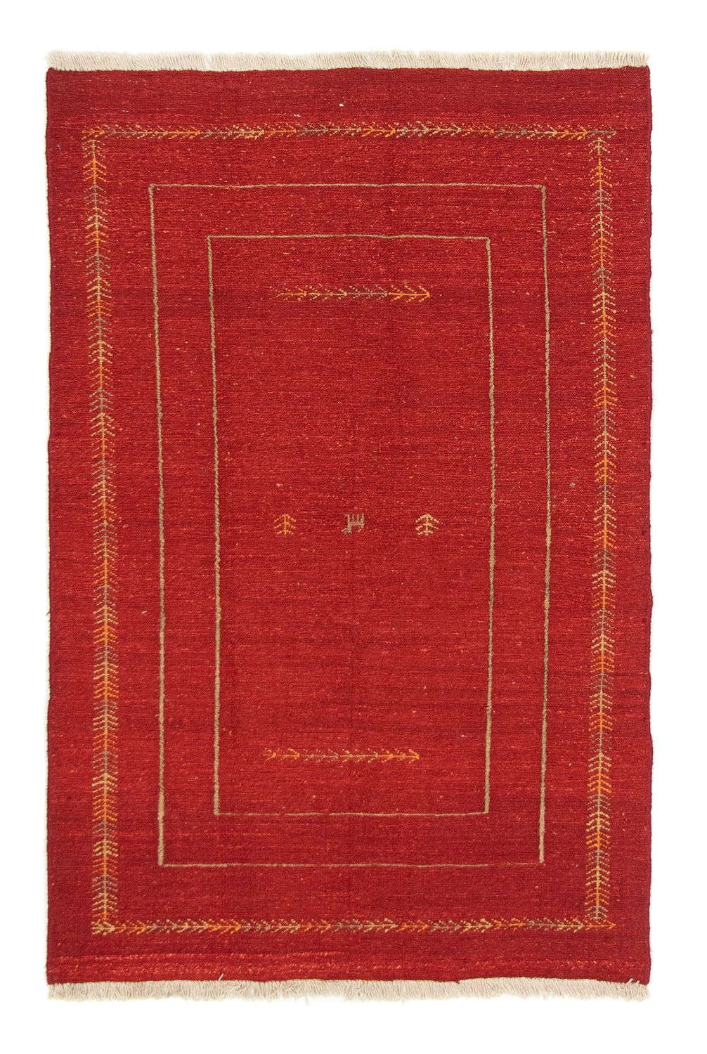 Gabbeh-matta - persisk - 170 x 112 cm - röd