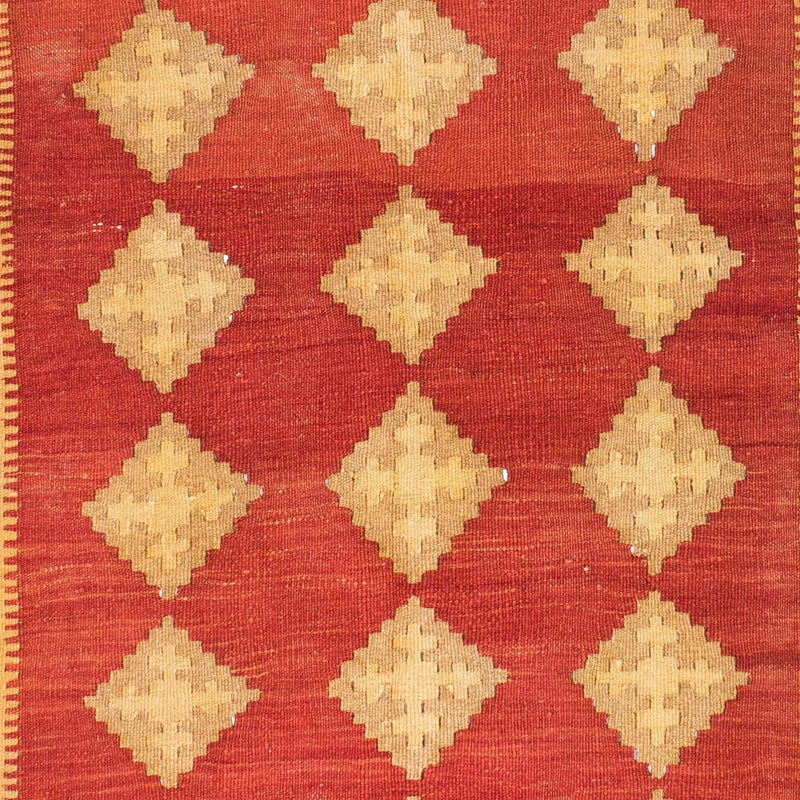 Kelim Carpet - orientalisk matta - 190 x 120 cm - orange